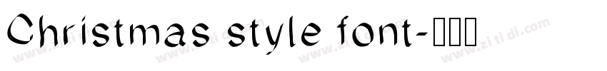 Christmas style font字体转换